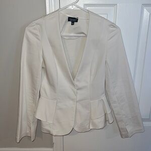 Topshop white blazer